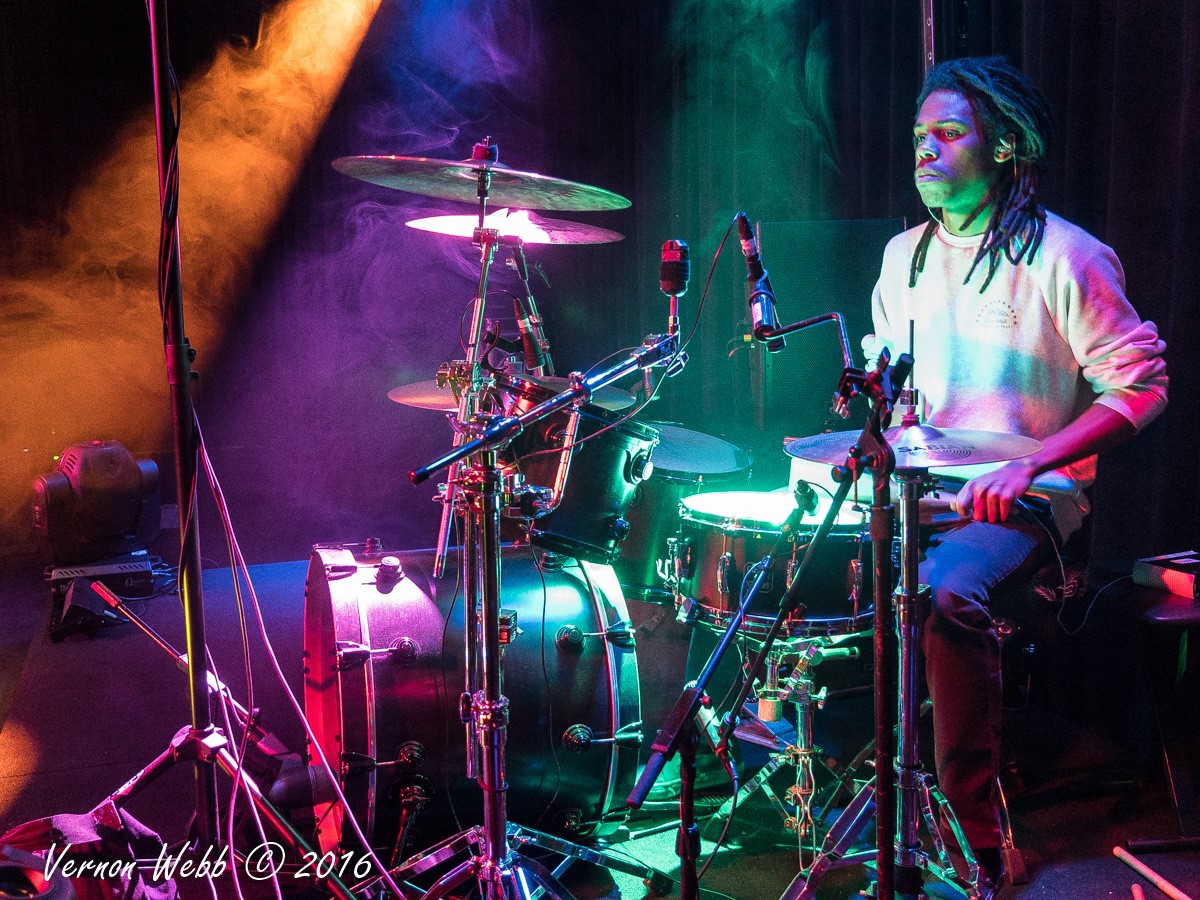 Vernon Webb playing music