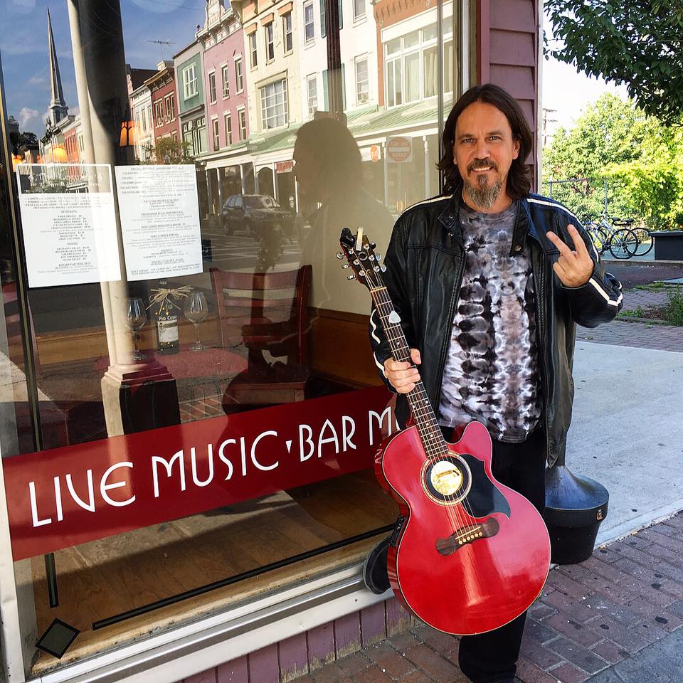 Vernon Webb playing music